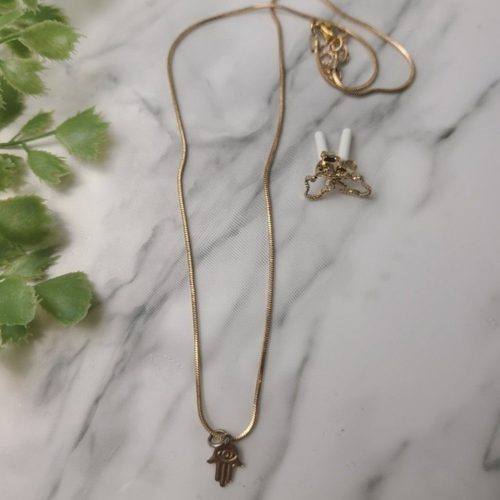 All Seeing Eye Hamsa Bohemian Necklace And Earrings